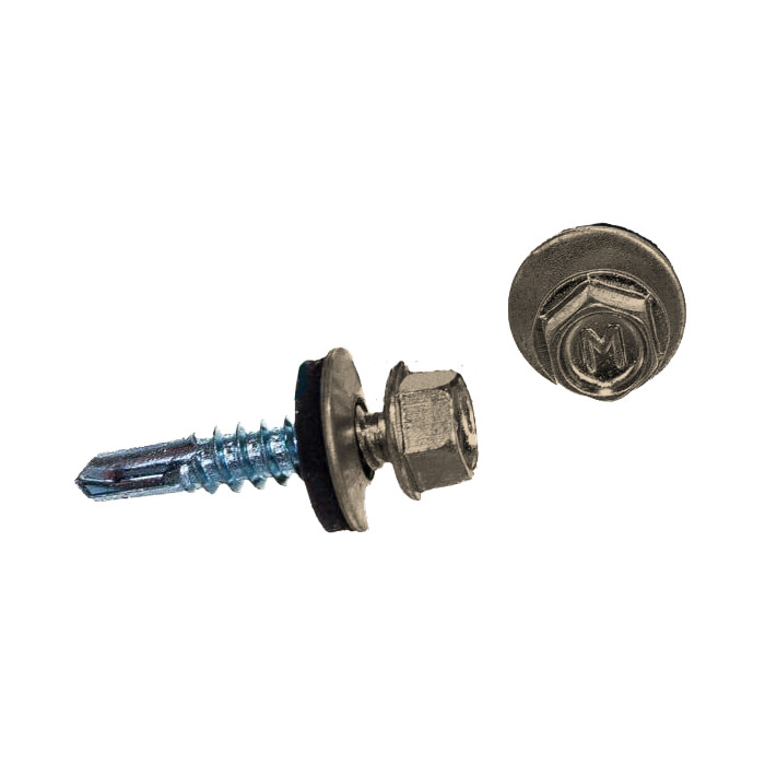 Саморез по металлу Daxmer 5,5х25 RAL 1015 (250) сверло №3