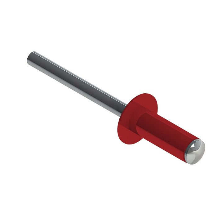 Заклёпка вытяжная Daxmer 4,0х10 RAL 3020 (750шт) нерж/нерж