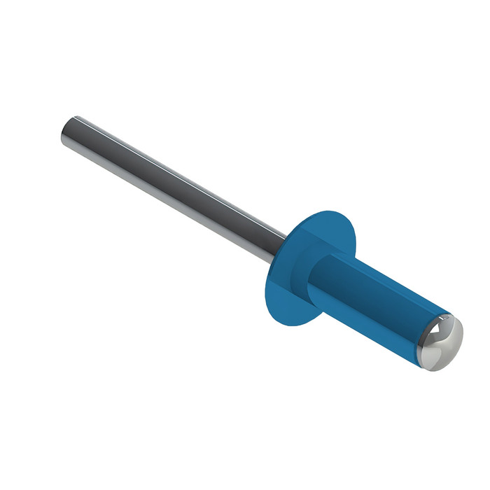Заклёпка вытяжная Daxmer 3,2х8,0 RAL 5012 (1000шт) нерж/нерж
