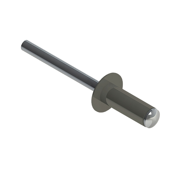 Заклёпка вытяжная Daxmer 4,0х10 RAL 7023 (750шт) нерж/нерж