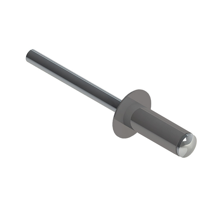 Заклёпка вытяжная Daxmer 4,0х10 RAL 7036 (750шт) сталь/сталь