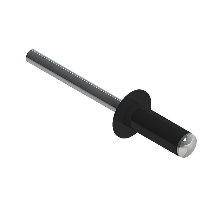 Заклёпка вытяжная Daxmer 4,0х12 RAL 9005 (500шт) нерж/нерж